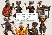 MODERN GRANDMOTHERS CLIPART PACK, a Person Illustration by Daring Digies (Thumbnail 1 of 7)