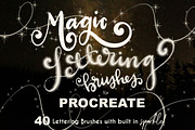 Magic Lettering Procreate Brushes, a Brush Add-On by Studio Kitsch (Thumbnail 1 of 10)