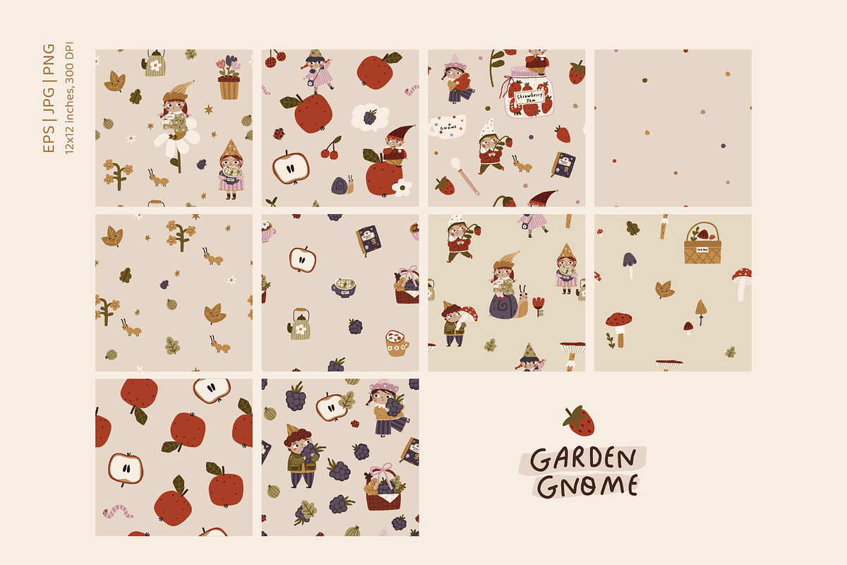 Garden Gnome - Hand drawn clipart, a Person Illustration by avdnadi (Photo 10 of 11)