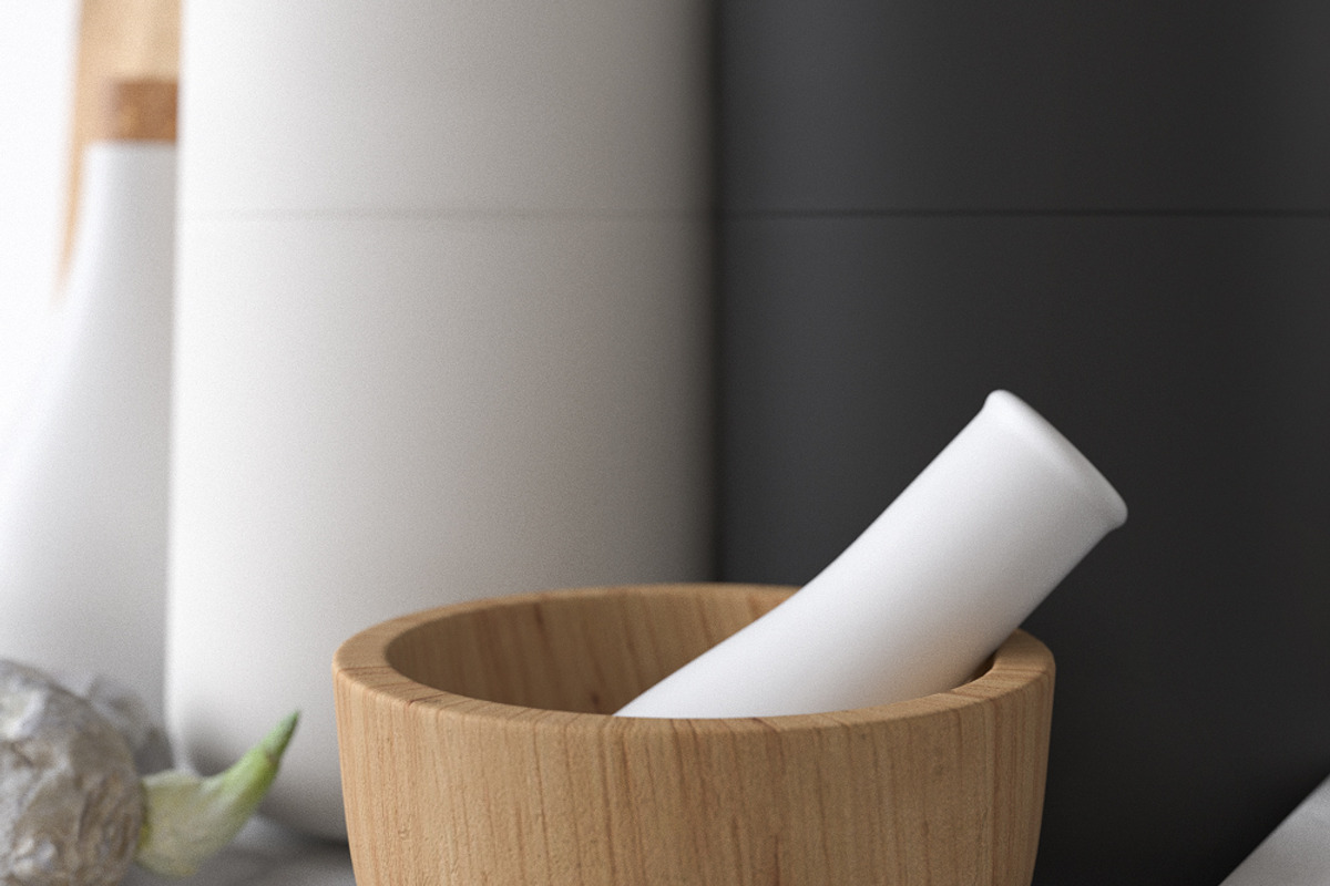 Decor Set Kitchen Menu Grinder, an Architecture 3D Model by gianniritschard (Photo 5 of 10)