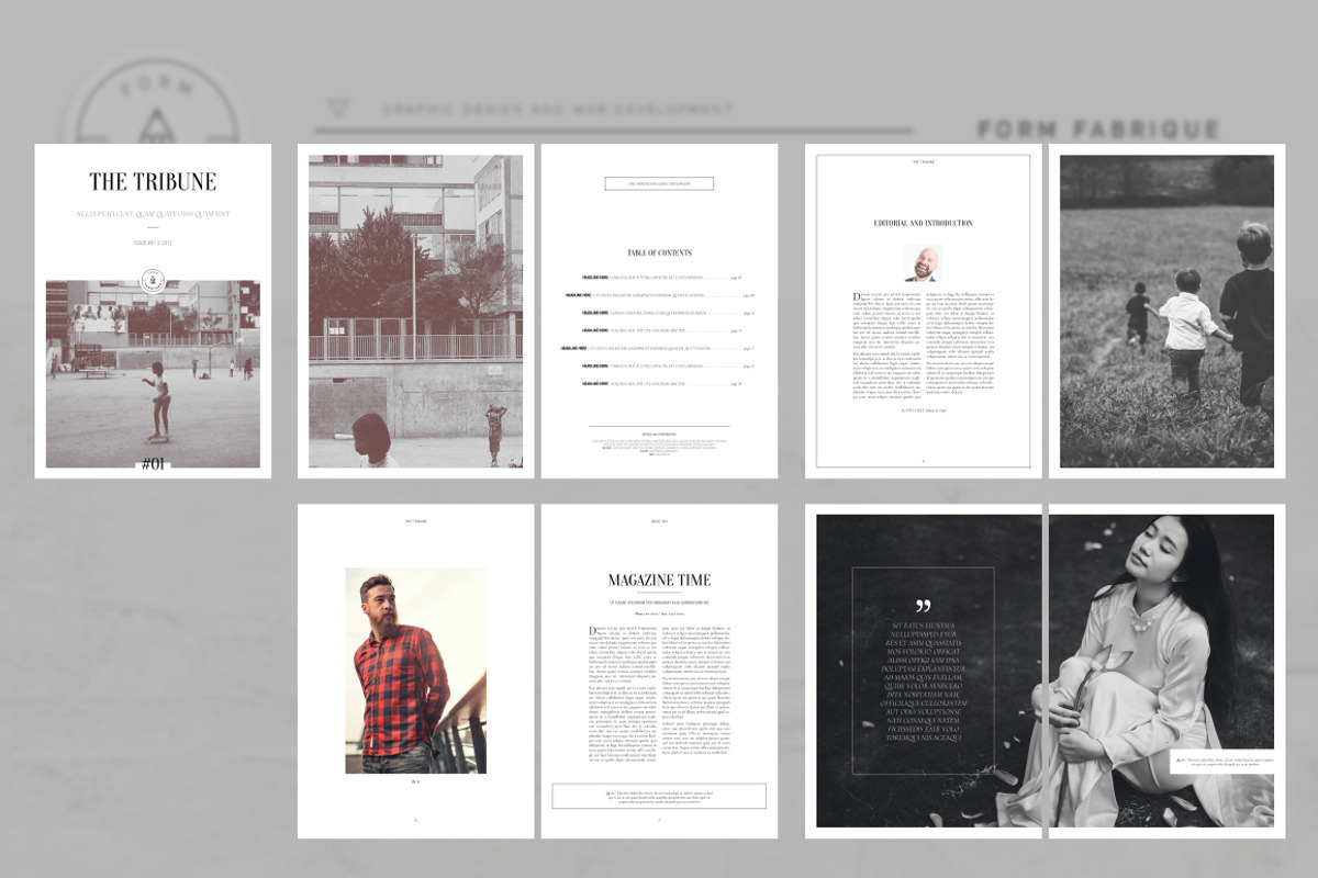 Tribune Magazine, a Magazine Template by Form Fabrique (Photo 3 of 20)