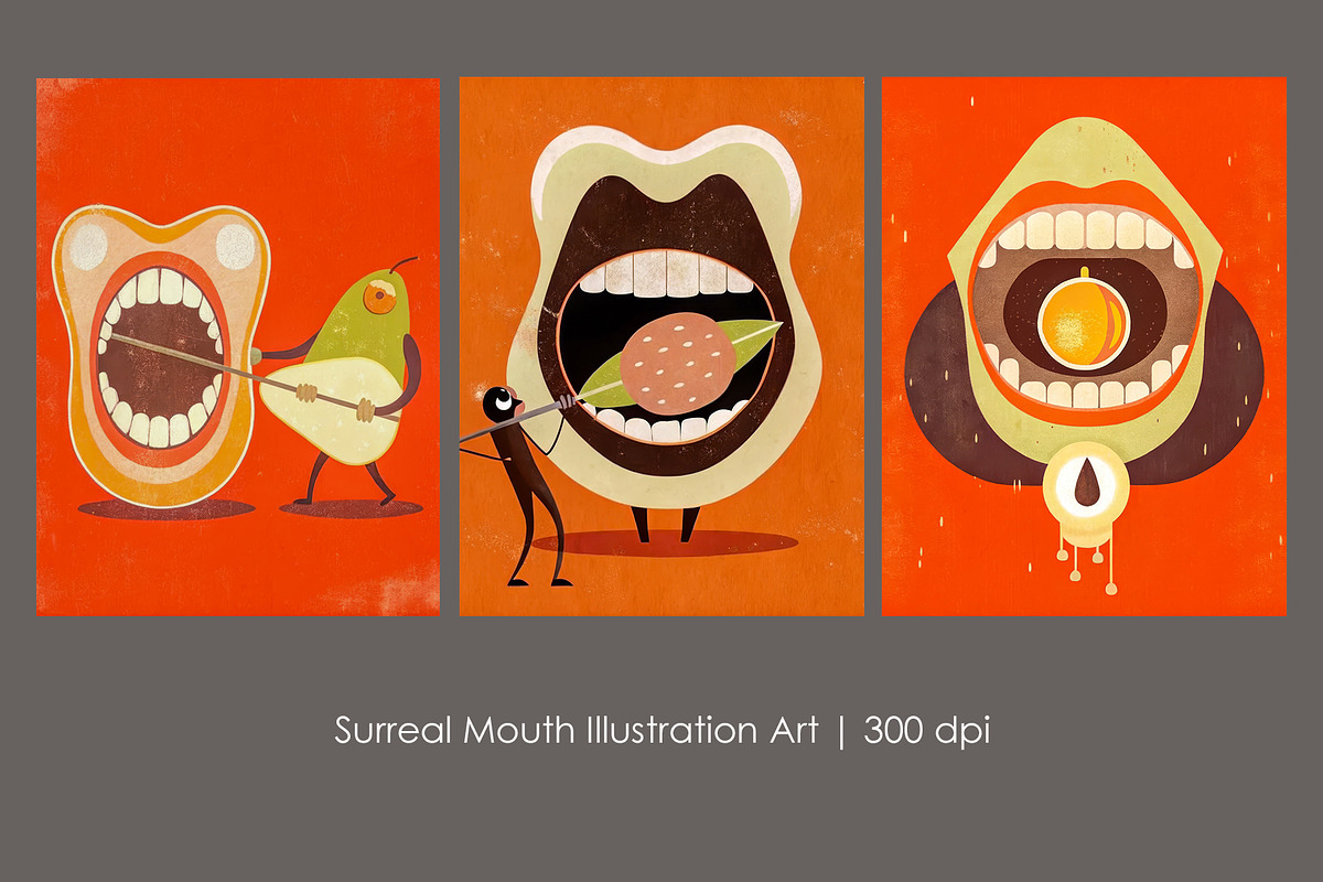 Surreal Mouth, a Healthcare Illustration by StockVerse Creative (Photo 1 of 4)