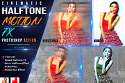 Cinematic Halftone Motion FX, an Action Add-On by Studio Retouch (Thumbnail 1 of 13)