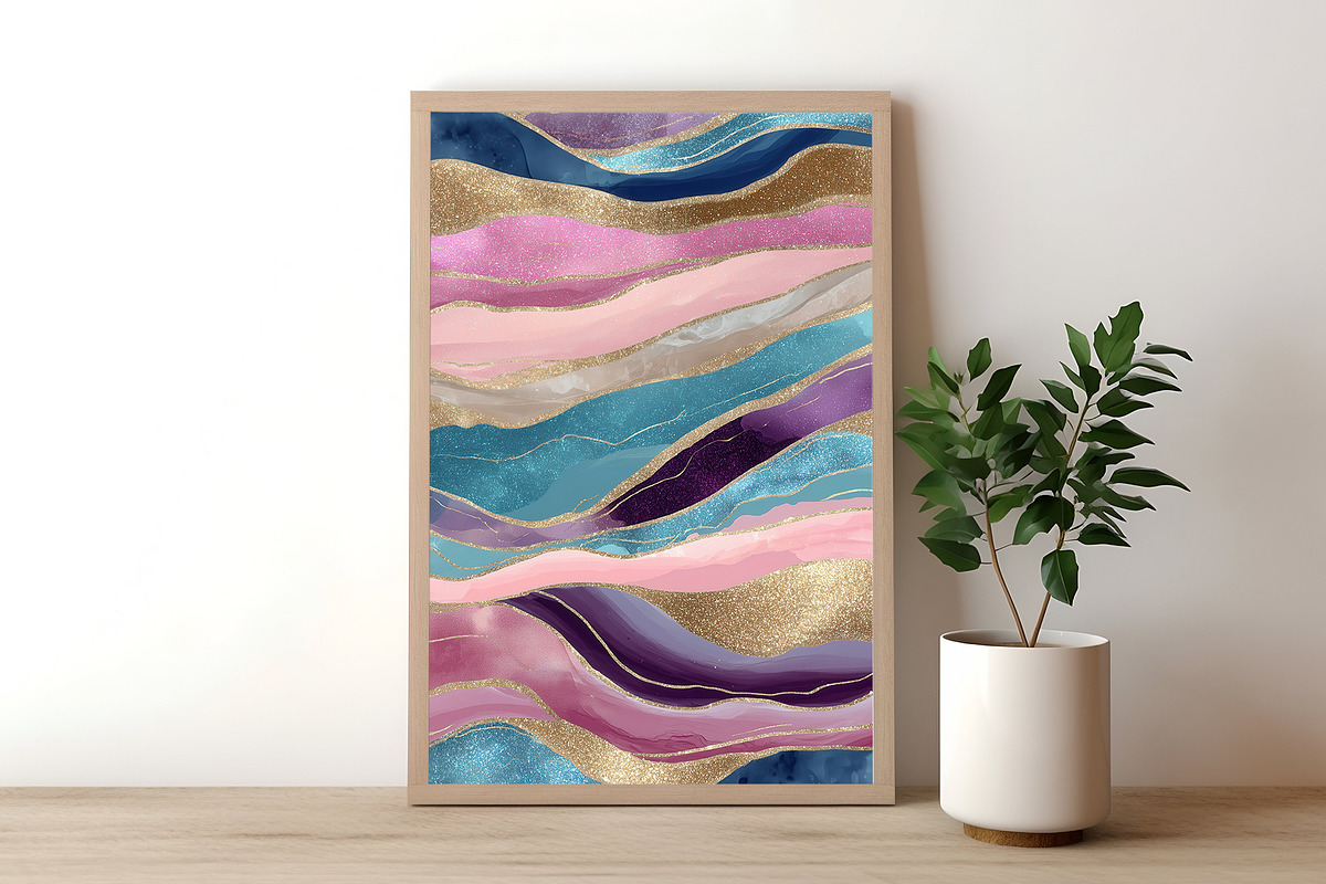 Dreamy Marble Glitter Illustration 2, a Decorative Illustration by Housui Patterns (Photo 6 of 9)