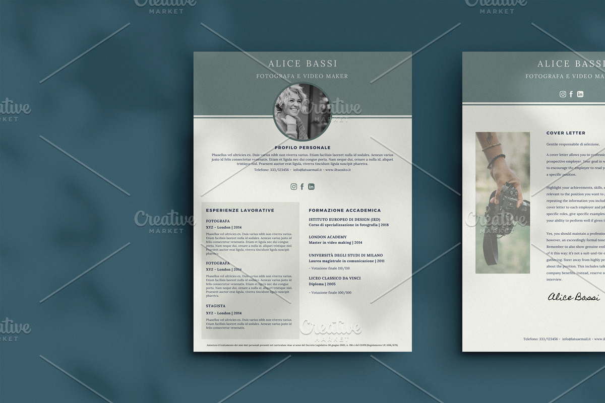 Resume template | Canva, a Templates & Theme by Strategie Creative (Photo 1 of 4)