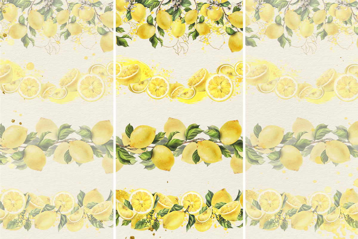 Lemons sunny watercolor clipart, a Food Illustration by NATASHA CHU (Photo 18 of 23)
