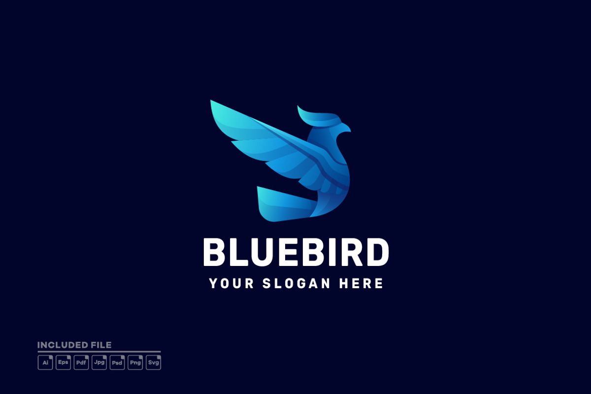 Bluebird Geometric Logo Design, a Branding & Logo Template by yuanesei
