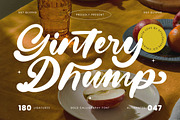 Gintery Dhump Bold Calligraphy Font, a Script Font by stylishtype.co (Thumbnail 1 of 20)