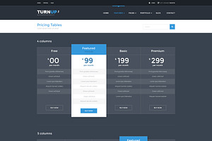 TurnUp - PSD Template