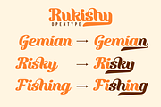 Rukishy - Script Font, a Script Font by twinstd (Thumbnail 6 of 10)
