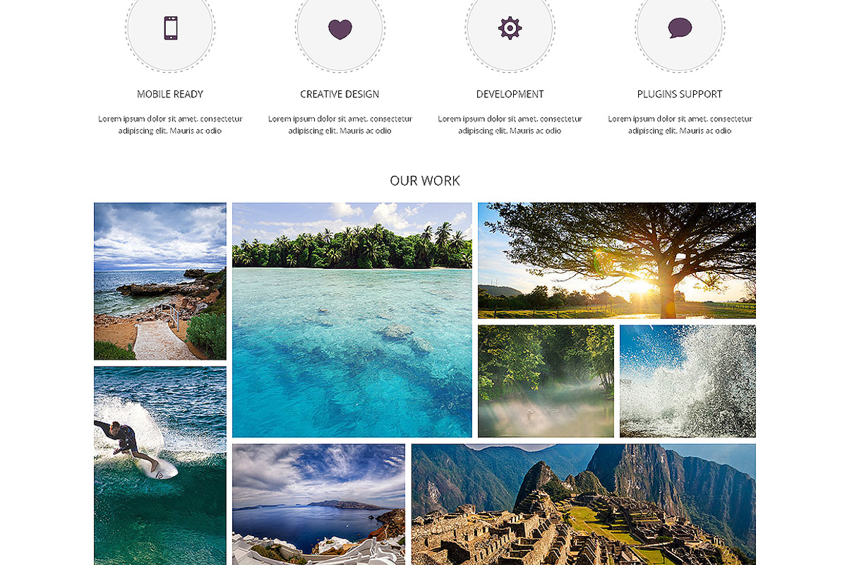 Oneday Responsive Bootstrap Template, a Bootstrap Template by IceTemplates (Photo 2 of 3)