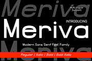 Meriva is a modern sans serif font, a Sans Serif Font by Brown Cupple (Thumbnail 1 of 11)