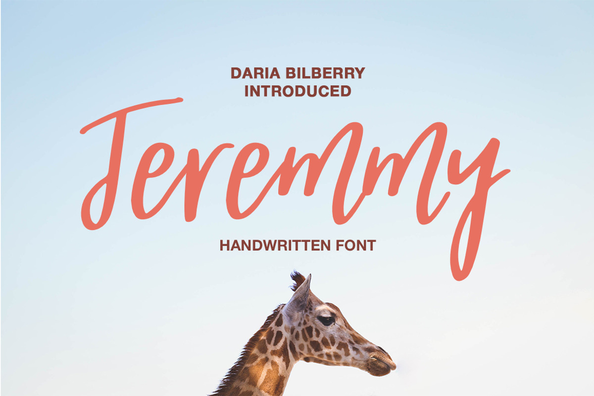 Jeremmy handwritten font