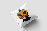 Halloween Pumpkin Man Chibi Anime, an Illustration by vectstudio (Thumbnail 3 of 3)