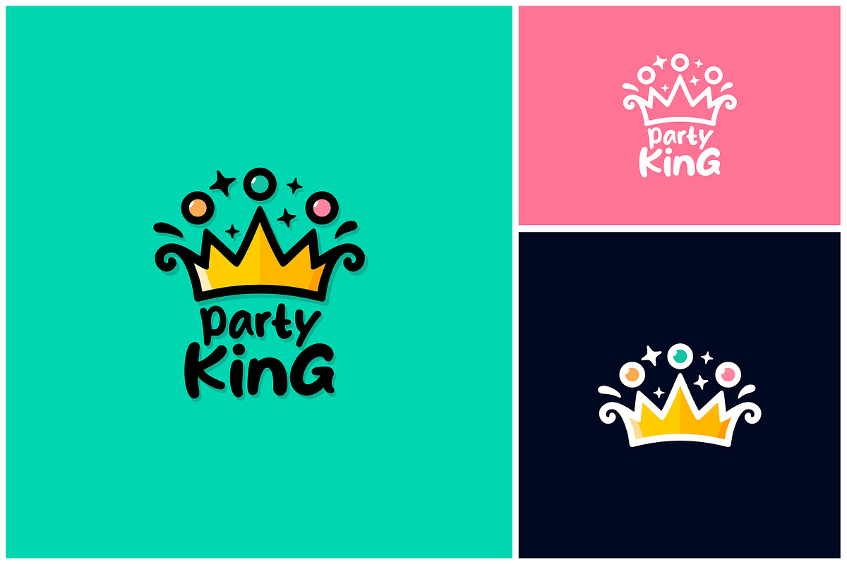 Colorful Crown Queen King Game Logo, a Branding & Logo Template by Enola99d (Photo 1 of 3)