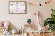 Landscape Frame in Baby Room Mock-up, a Print Template by Branda Keeps (Thumbnail 12 of 30)