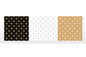 Geometric set of seamless colored, a Pattern Graphic by RODINA