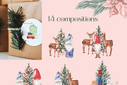 Boho Chic Pastel Christmas Mood, a Seasonal Illustration by Catch the Dream Art (Thumbnail 2 of 9)