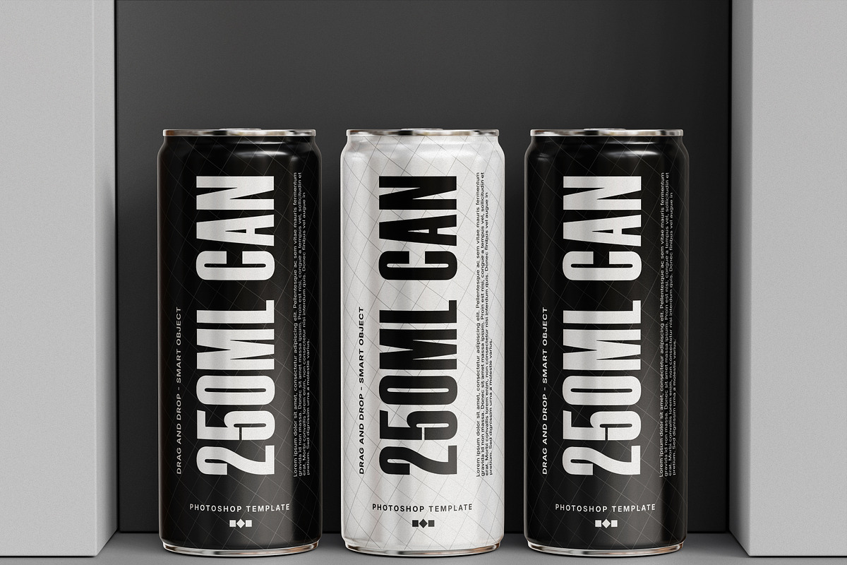 250ml Can Mockup, a Cups & Container Mockup by Brand Earth (Photo 2 of 4)
