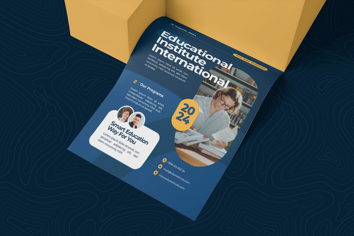 Edu Institute Flyer, a Flyer Template by Esensifiksi.studio (Photo 2 of 2)