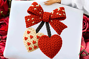 Faux Crochet Valentines Day Png, an Illustration by Craft Nest (Thumbnail 3 of 7)