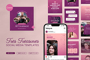 Treasures | Salon Canva Template, a Social Media Template by prajapixels (Thumbnail 1 of 6)