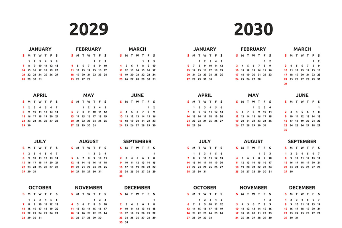 Calendar 2025, 2026 and 2032, an Illustration by Volyk (Photo 5 of 6)