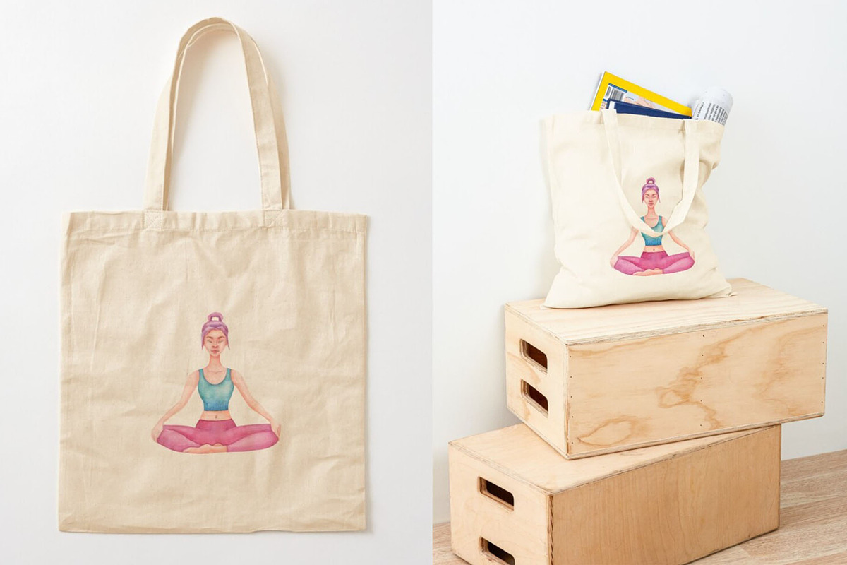 Watercolor Yoga Set, a Healthcare Illustration by Tabiti (Photo 29 of 30)