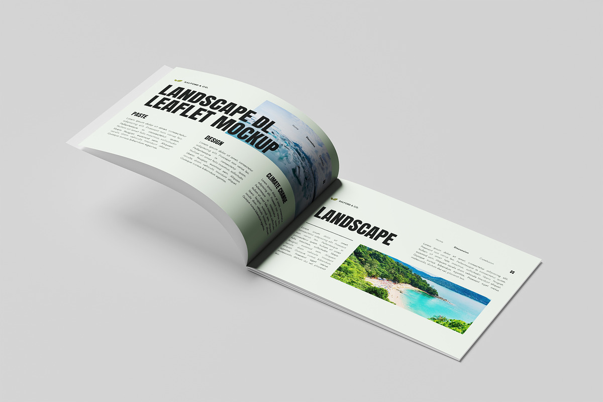 Landscape DL mockup, a Brochure Template by kebunmockup (Photo 4 of 5)
