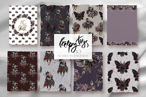Creepy Halloween Voodoo Patterns