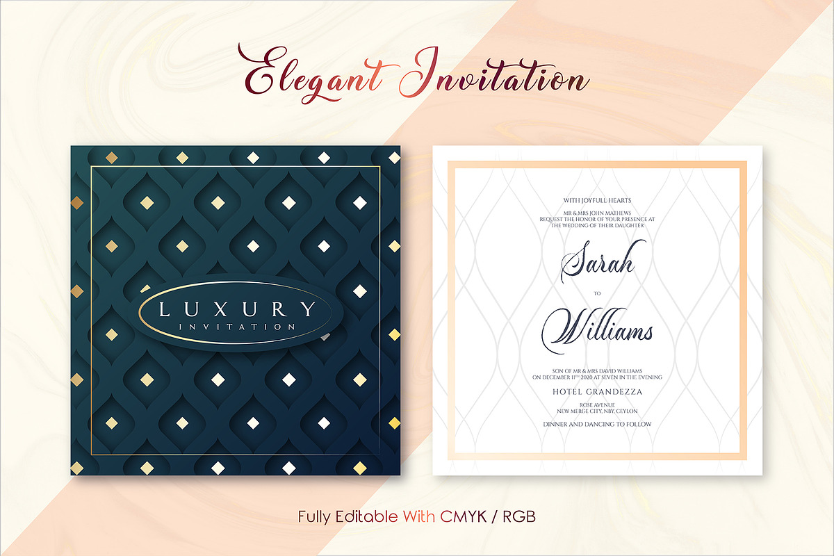Elegant Mesh Invitation Ver : C, an Invitation Template by M6 Gallery