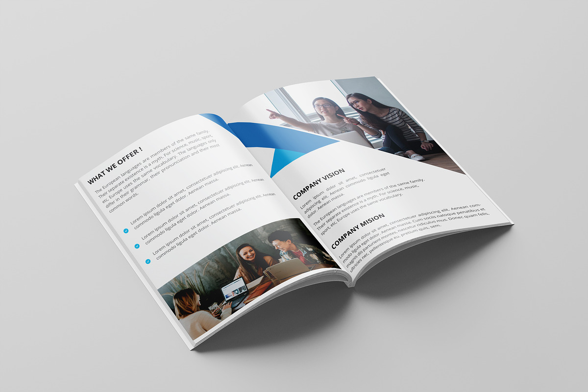 8 Pages Corporate Brochure Template, a Brochure Template by UI_Expert (Photo 3 of 5)