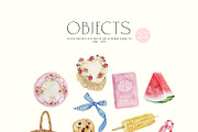 JUNE Watercolor Summer Collection, a Decorative Illustration by Kaleriia (Thumbnail 8 of 15)