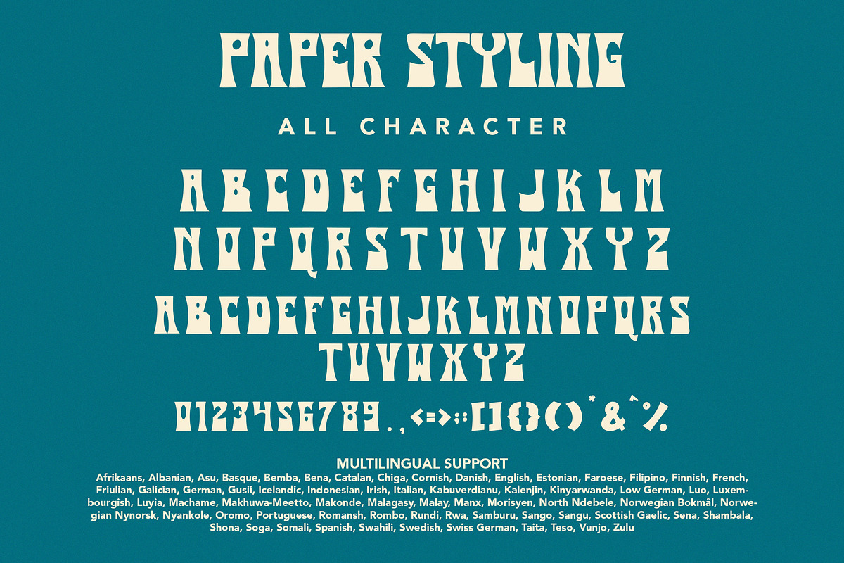 PaperStyling - Display Font, a Symbol Font by AQR Studio (Photo 9 of 9)