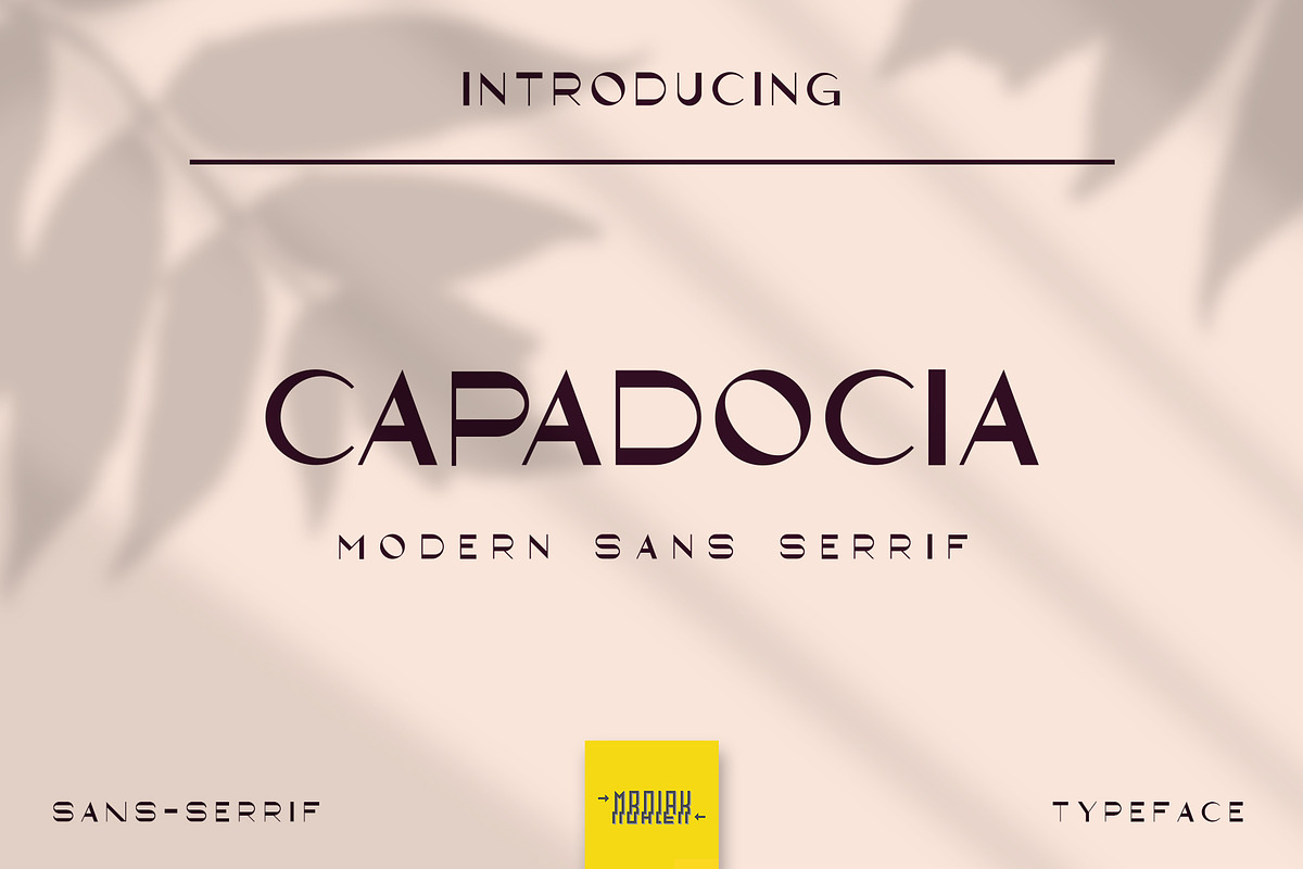 Capadocia sans - Modern & Elegant, a Sans Serif Font by Izalsye (Photo 1 of 5)