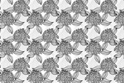 Black and White Floral Patterns(2), a Pattern Graphic by Sunset&Sea Design (Thumbnail 5 of 5)