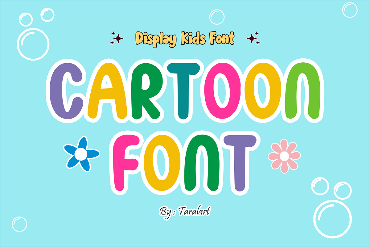 Simple Disney - Kids Display Font, a Sans Serif Font by KiddoGlyphs Studio (Photo 4 of 4)