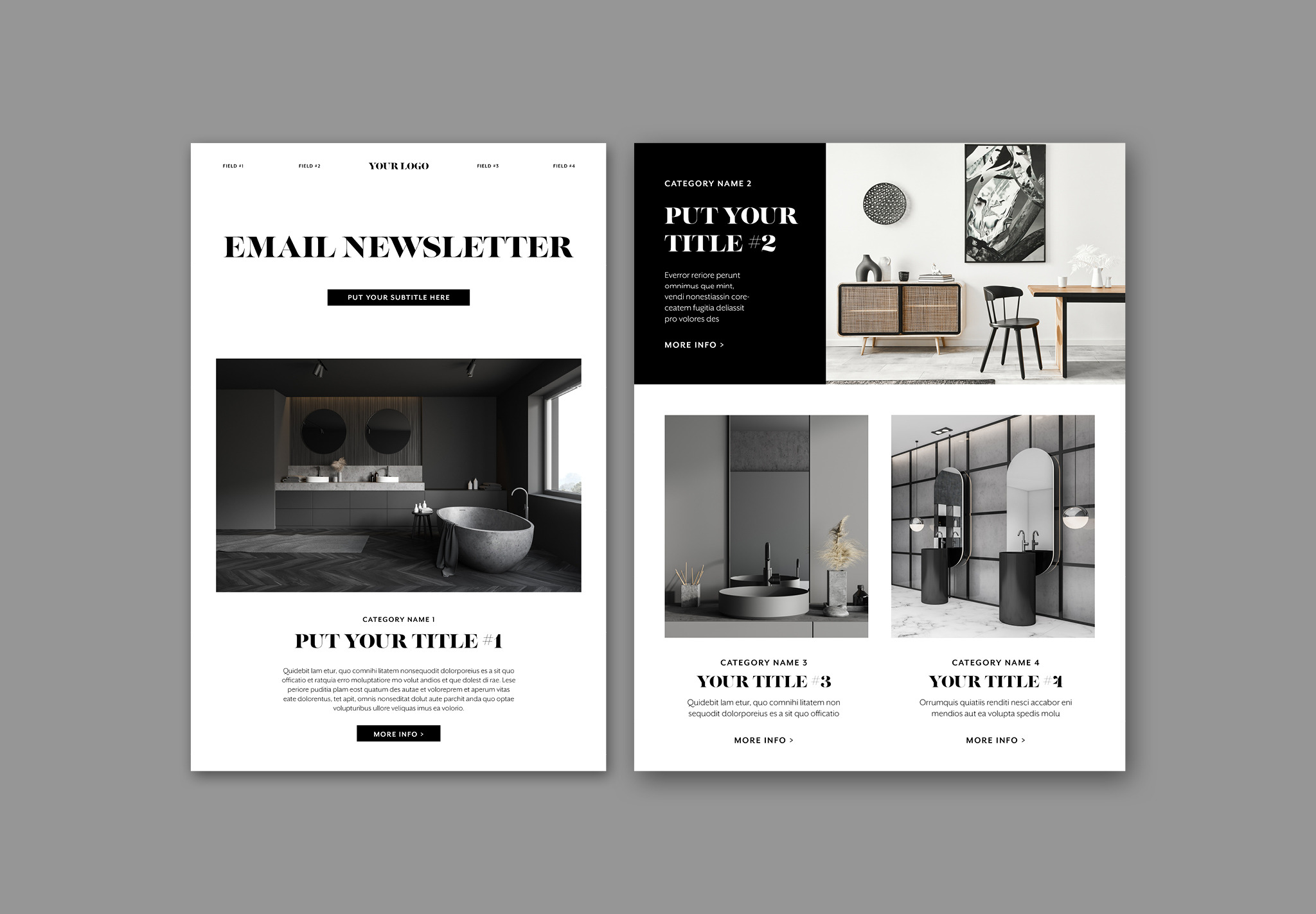 Digital Email Newsletter Layout, an Email Template by tomsarraipodesign