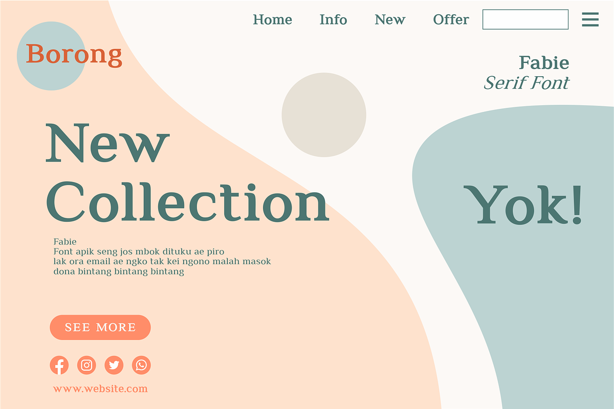 Fabie Serif Font, a Serif Font by Kreabie (Photo 3 of 5)