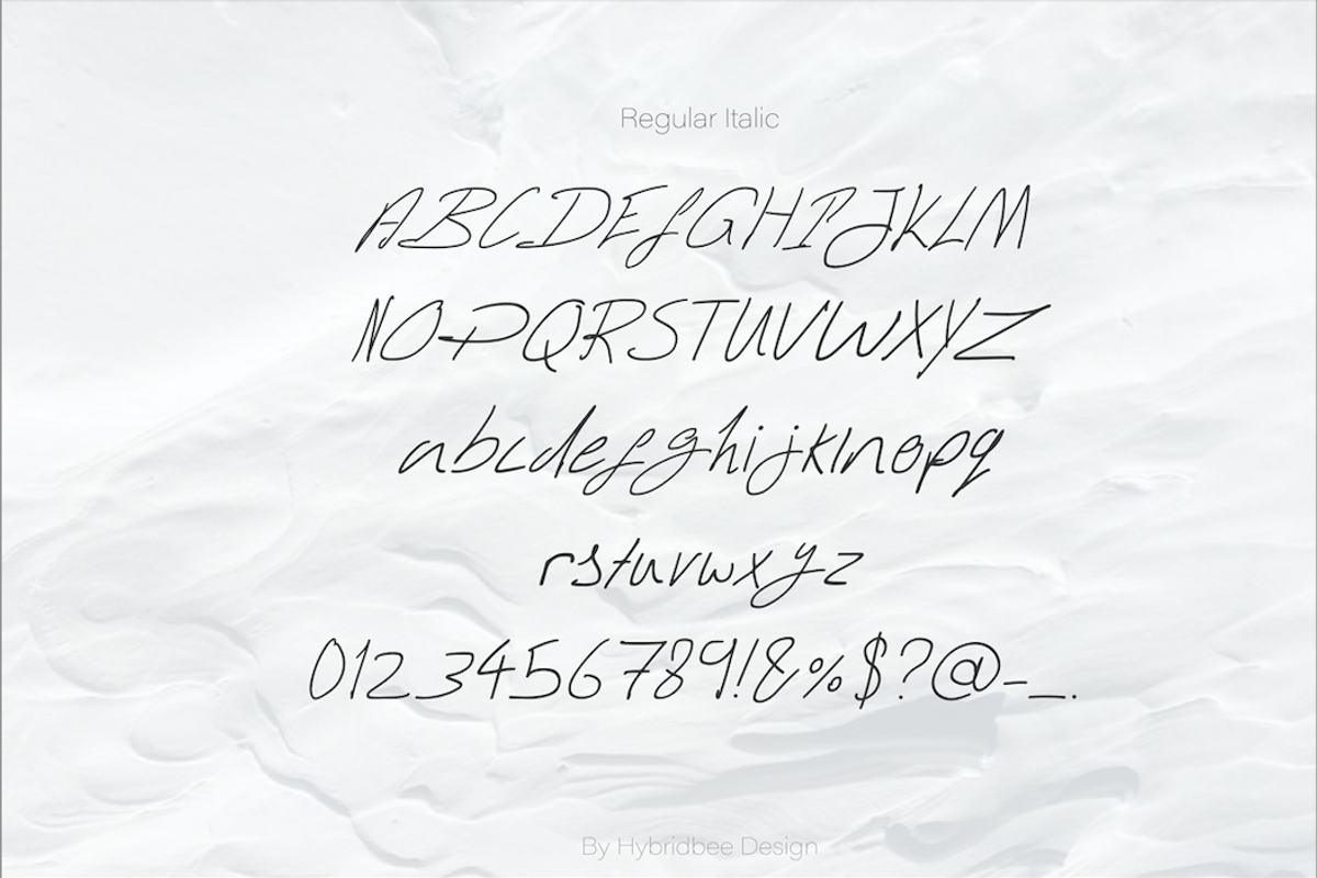 IZZIE - Handwritten Font, a Script Font by Hybridbee Design (Photo 5 of 10)