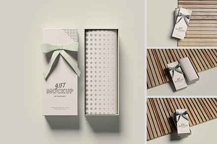 Gift Box Mockup, a Books & Magazine Mockup by Akaimockup