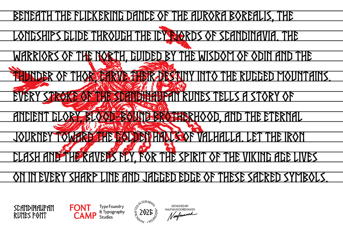 Scandinaufan Runes Font, a Serif Font by Fontcamp Type Foundry (Photo 5 of 16)