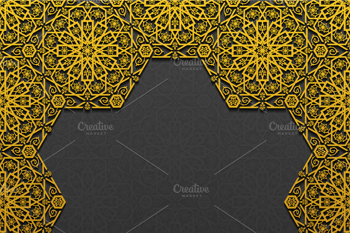 Set of Decorative Floral Frames, a Decorative Illustration by Absent A (Photo 6 of 6)