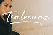 Tialmons, a Script Font by Integritype Studio (Thumbnail 1 of 15)