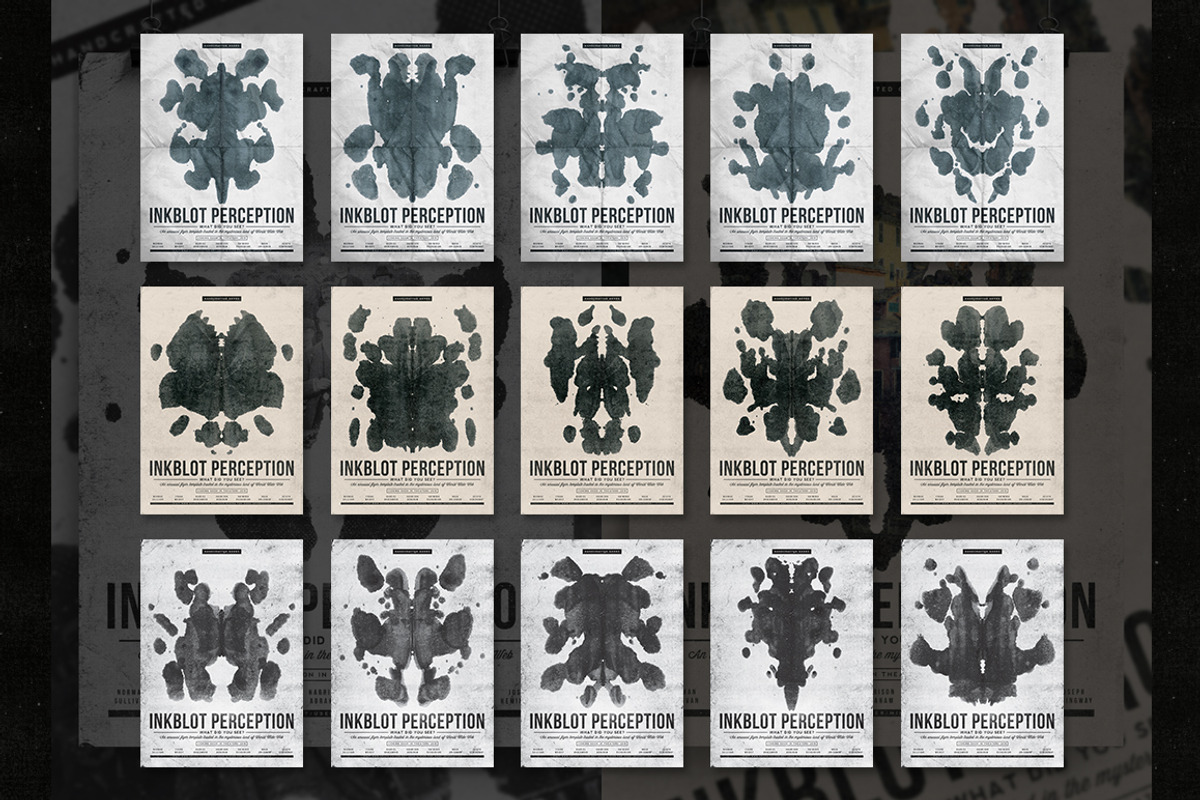 Inkblot Perception Flyer Template, a Flyer Template by Yusof Mining (Photo 1 of 5)