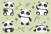 Cartoon panda set, an Animal Illustration by SunnyWS (Thumbnail 2 of 10)