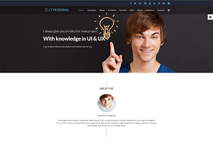 LT Personal Onepage Joomla Template