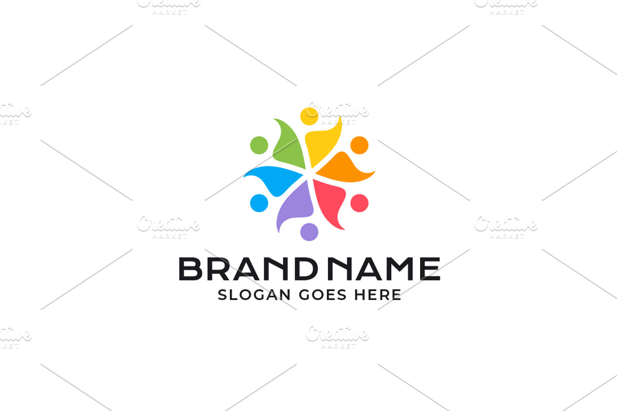 People, Team, Group and Family Logo, a Branding & Logo Template by pne-design (Photo 2 of 2)
