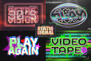 Retro VHS Glitch Text Effect, a Layer Style Add-On by Matsero (Thumbnail 3 of 4)