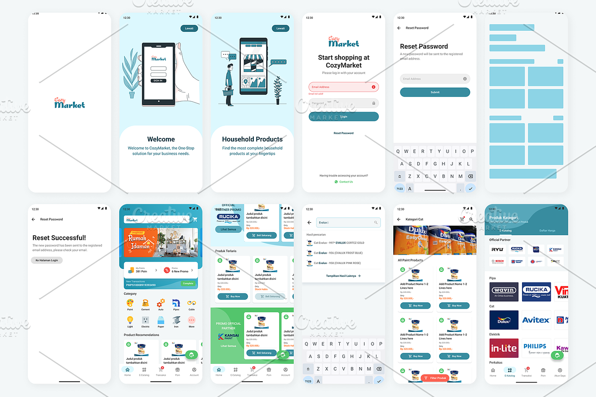 CozyMarket – B2B Marketplace App UI, an App Template by Brainstorm Lab (Photo 4 of 6)